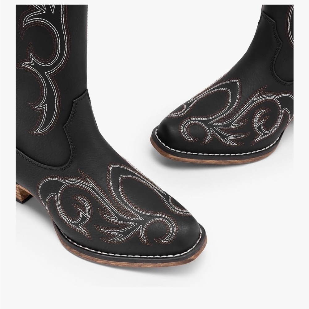 Dream Pairs Black Cowgirl boots - Picture 3 of 8